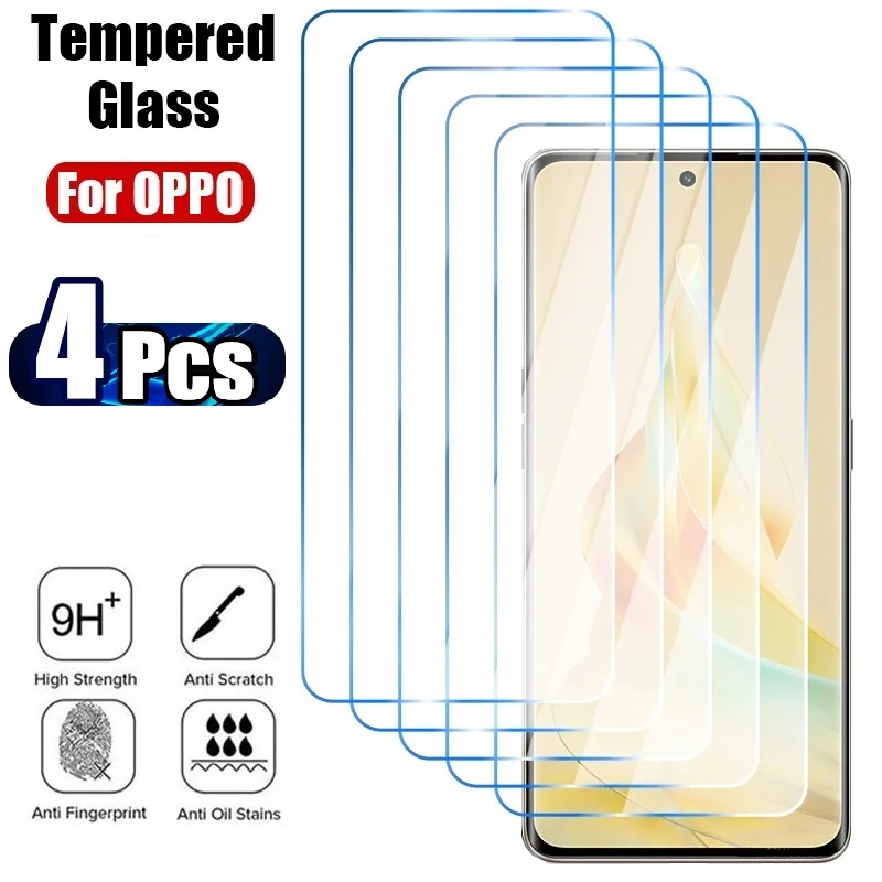 Oppo A78 - 4 Buah Kaca Tempered untuk Oppo