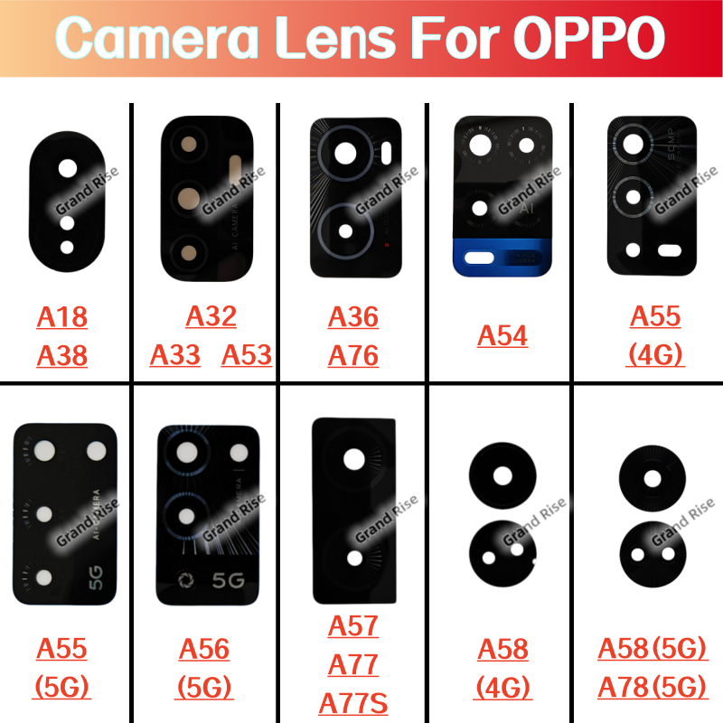 Oppo A78 - Lensa Kaca Kamera Belakang Baru Untuk