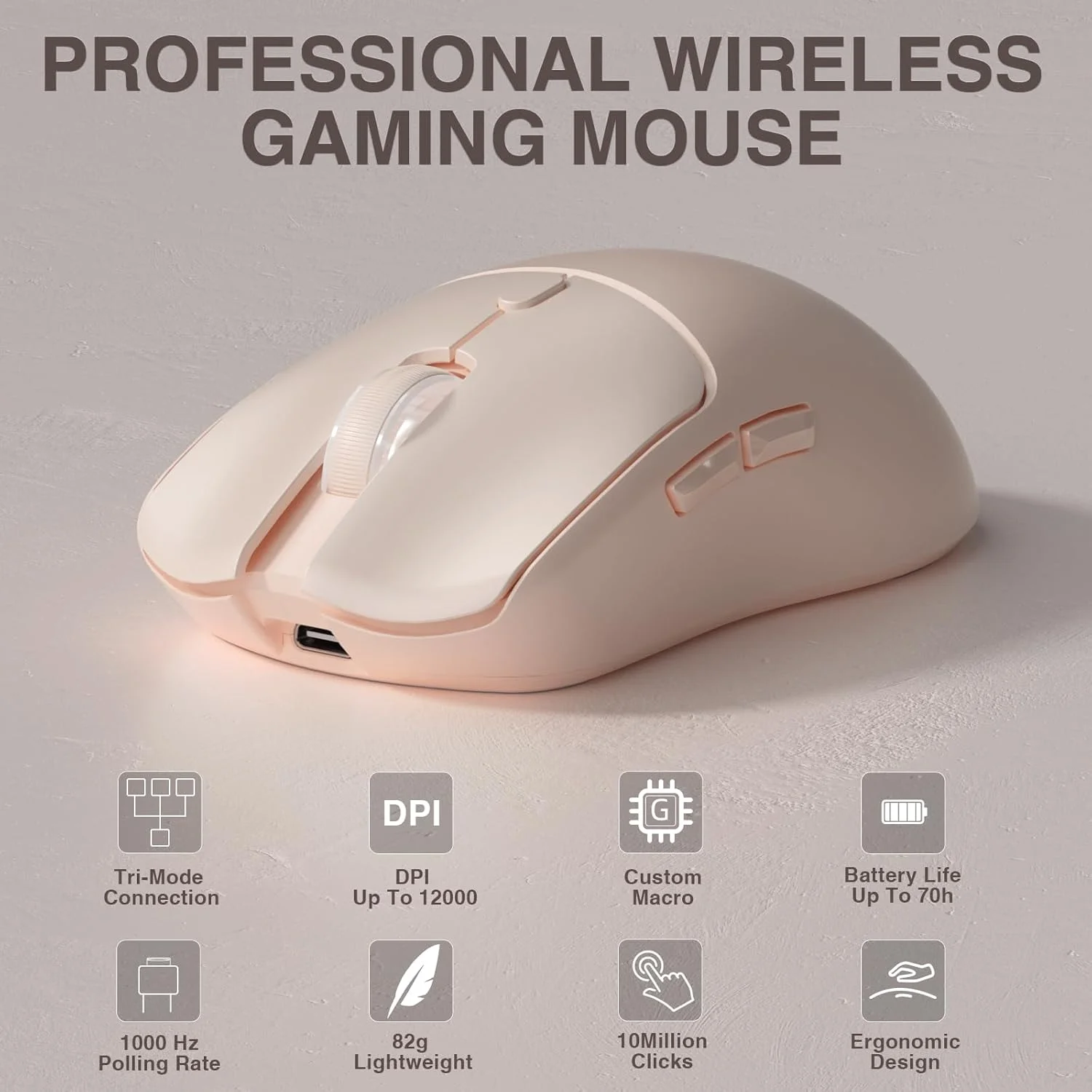 Tablet Gaming Accessories - AULA SC580X Mouse Gaming Nirkabel Tri-mode