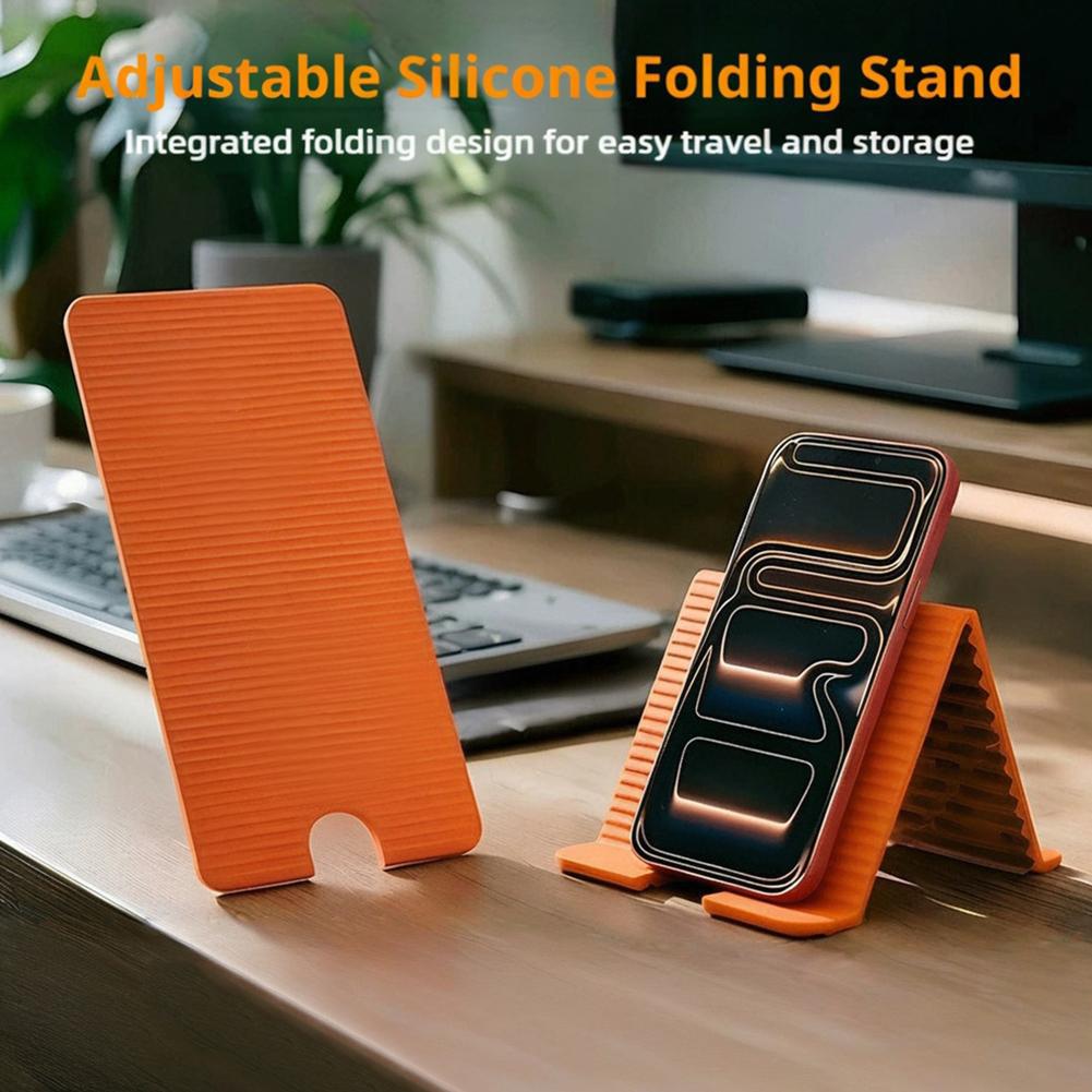 Tablet Stand Adjustable - Penyangga Ponsel Silikon Lipat Fleksibel untuk