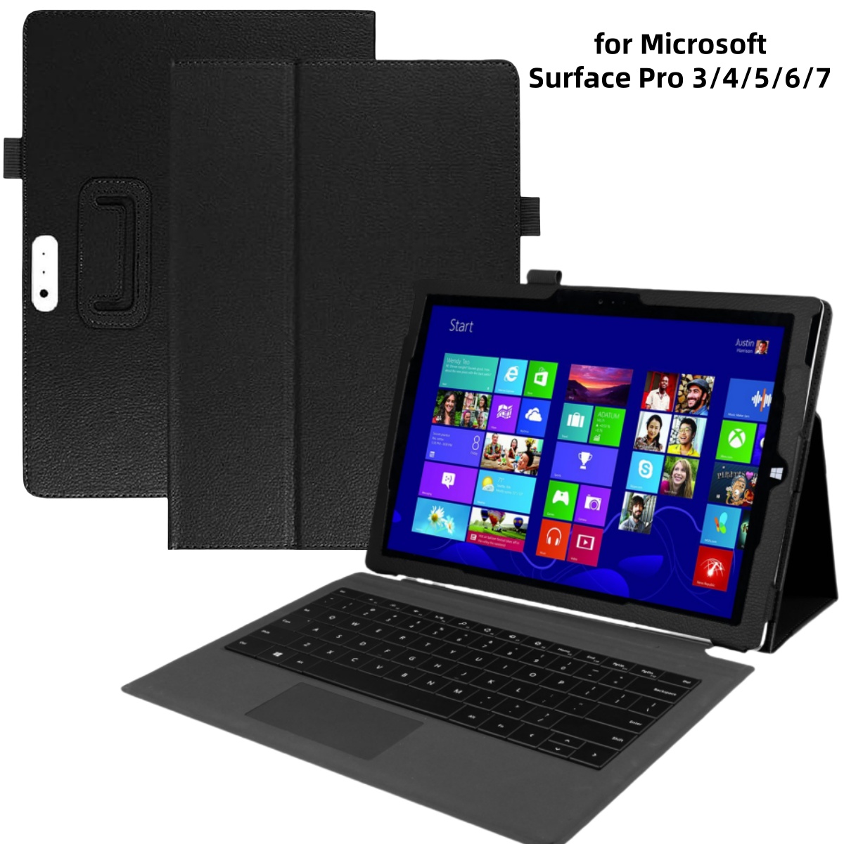 Microsoft Tablet Accessories - Penutup Flip untuk Microsoft Surface Pro