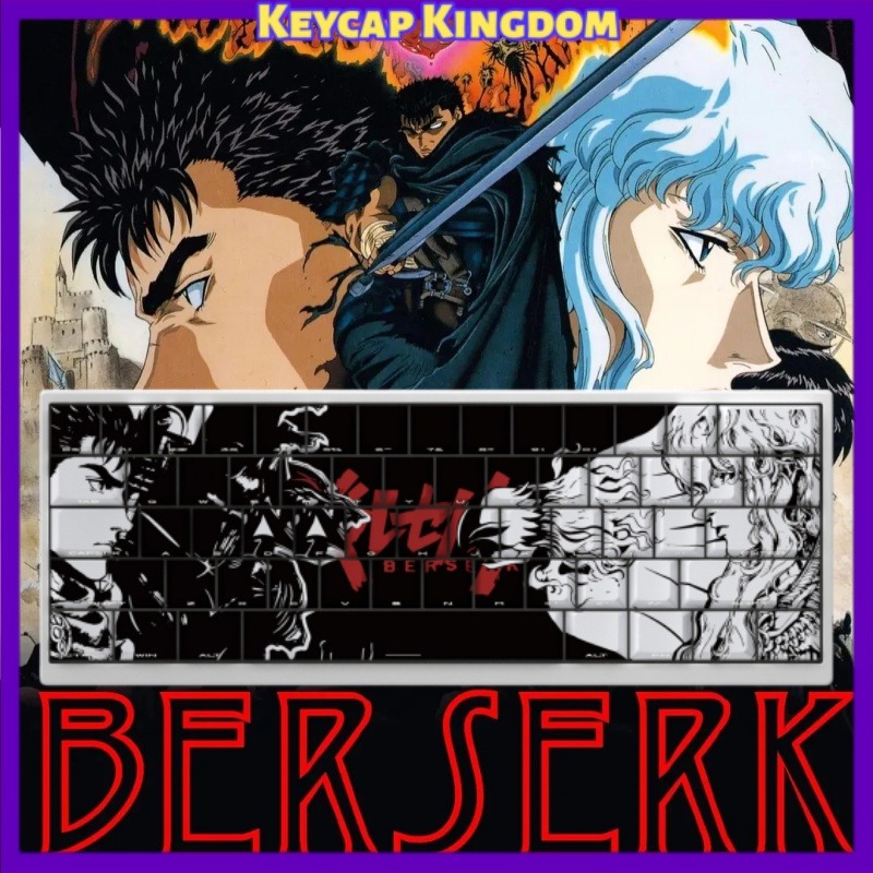 Tablet Gaming Accessories - Tema BERSERK Anime Keycap 98 Kunci