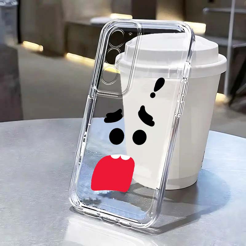 Oppo A78 - Casing Pola Emoji Lucu Kartun untuk