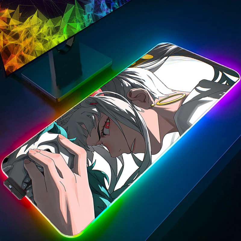 RGB LED Mouse Pad Meja Kantor  - Tablet Gaming Accessories ulasan dan harga