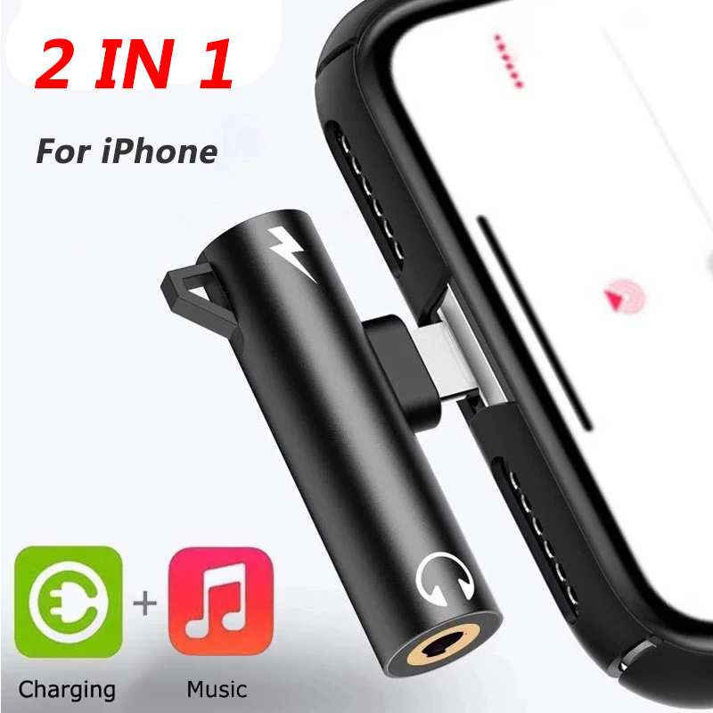 Pemisah adaptor 2 in 1, untuk  - Wired Earphone Lightning ulasan dan harga