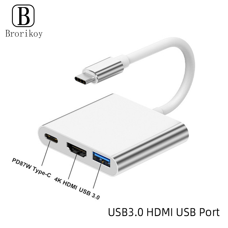Hub USB Tipe C 3 In 1 Ke 4K HD - Samsung Tablet With Accessories ulasan dan harga