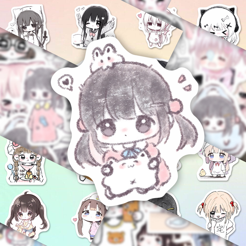 62PCS Stiker Grafiti Gadis Luc - Tablet Accessories For Girls ulasan dan harga
