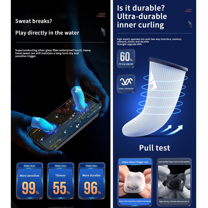 1 pasang sarung jari Gamer ant - Tablet Gaming Accessories ulasan dan harga