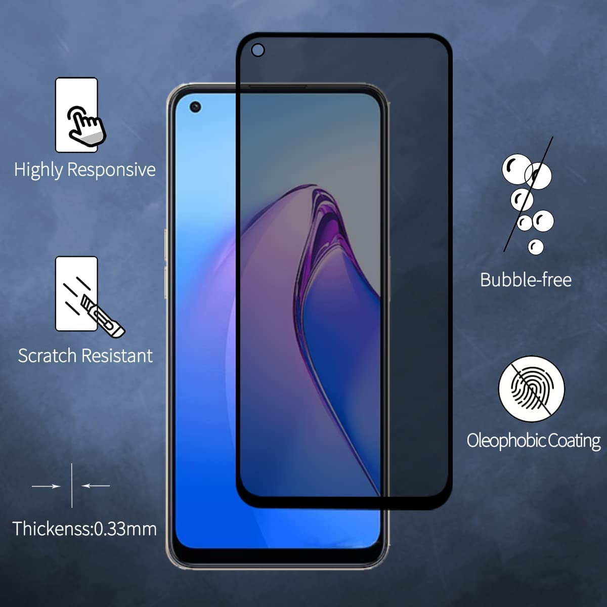 Pelindung layar Anti mata-mata - Oppo A78 ulasan dan harga