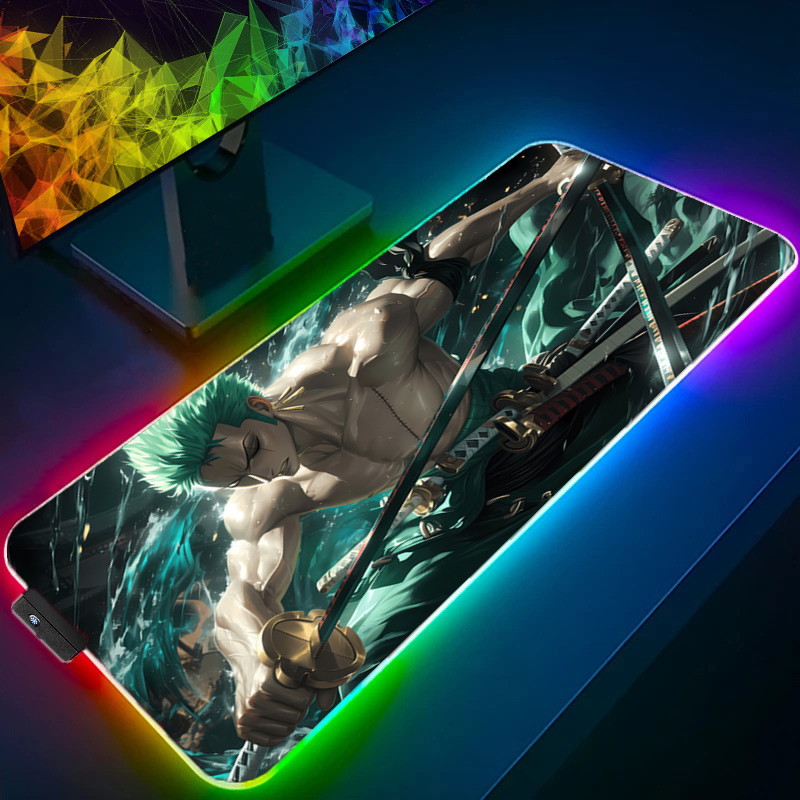 ONE PIECE Zoro Mouse Pad RGB A - Tablet Gaming Accessories ulasan dan harga