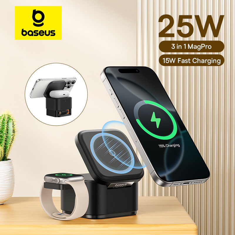 Baseus 3 in 1 Magnetic Wireles - Accessories For Android Tablet ulasan dan harga