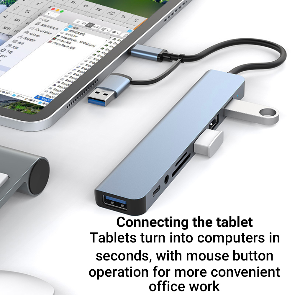 Stasiun Docking USB 9-in-1 Dua - Officeworks Tablet Accessories ulasan dan harga