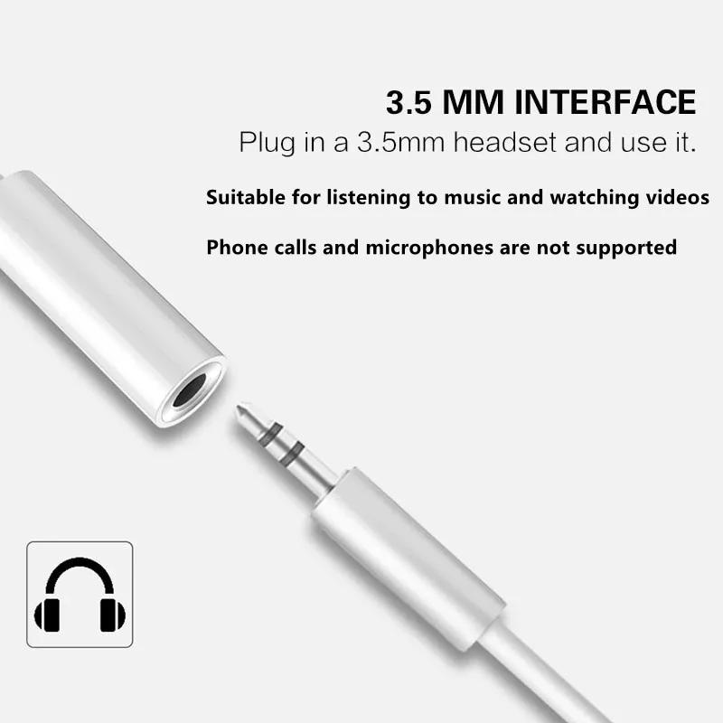 Pencahayaan untuk 3.5mm adapto - Wired Earphone Lightning ulasan dan harga