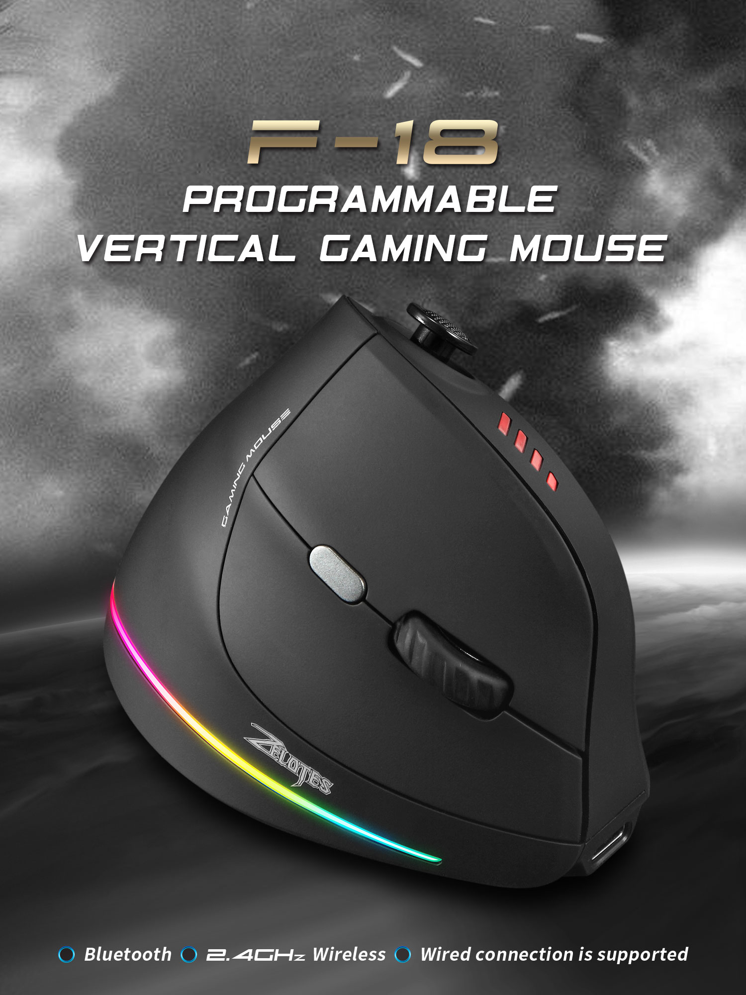 Jomaa RGB Backlit Kontrol Mous - Tablet Gaming Accessories ulasan dan harga